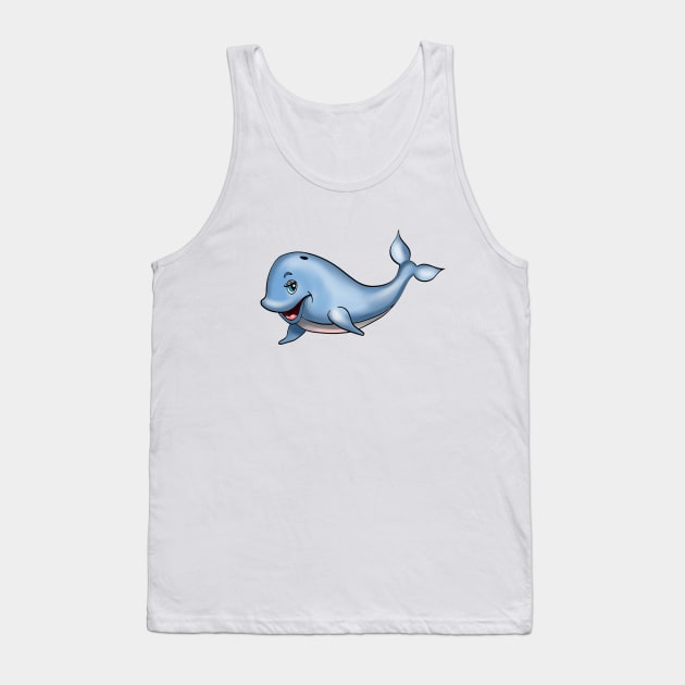 Whale t-shirt Tank Top by KissedbyNature